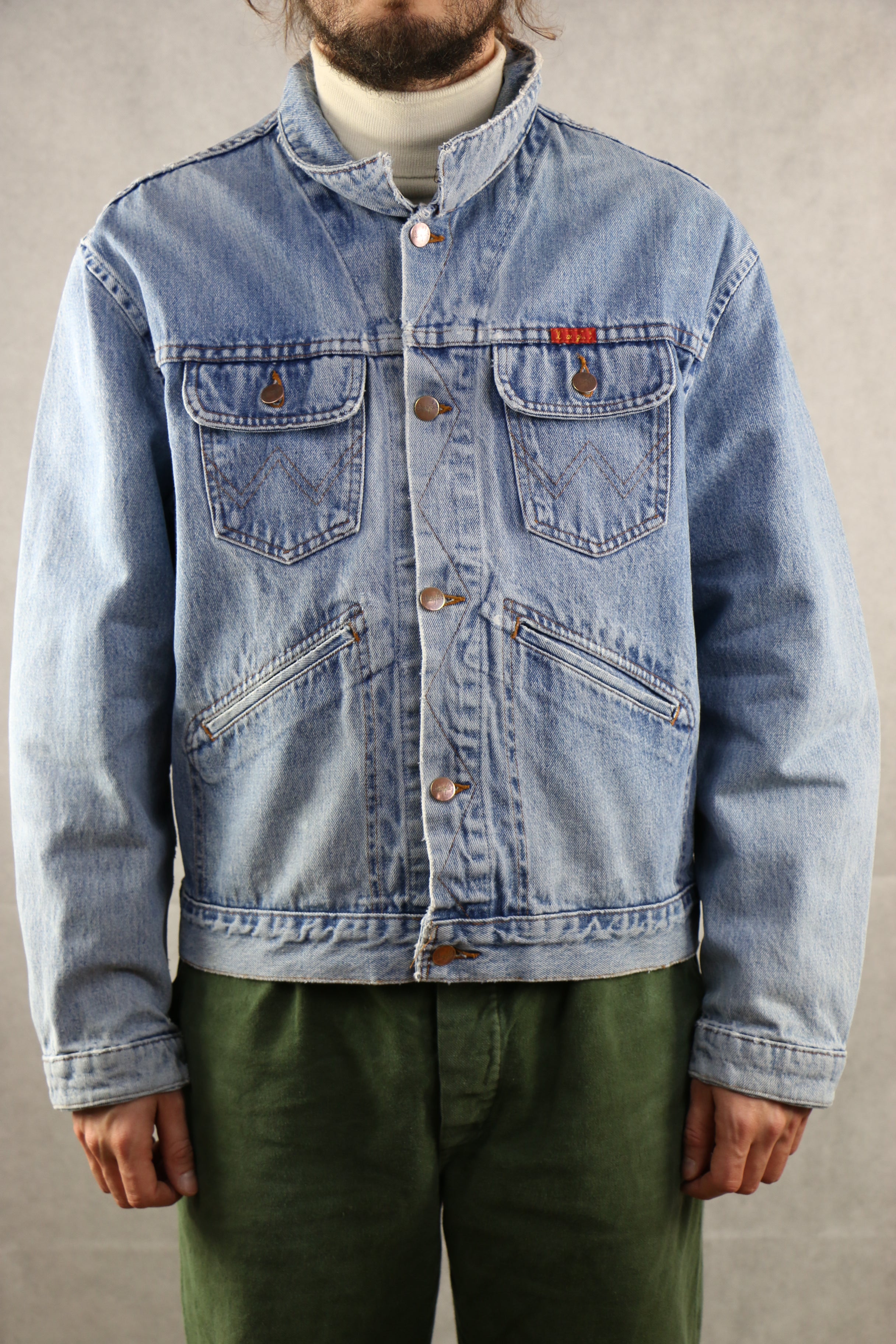 Giubbotto jeans deals wrangler