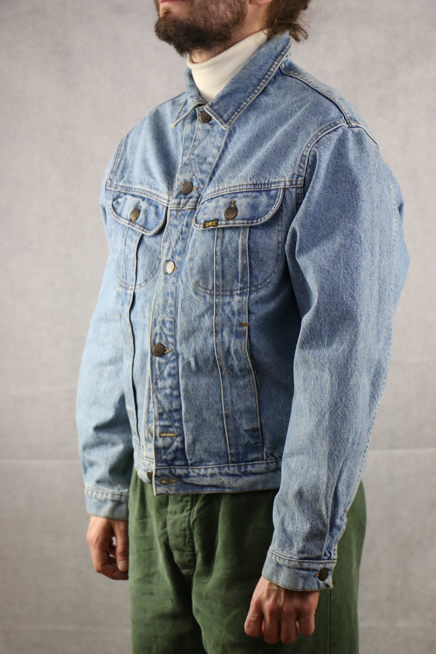 Lee Riders Denim Jacket Kansas USA - vintage clothing clochard92.com