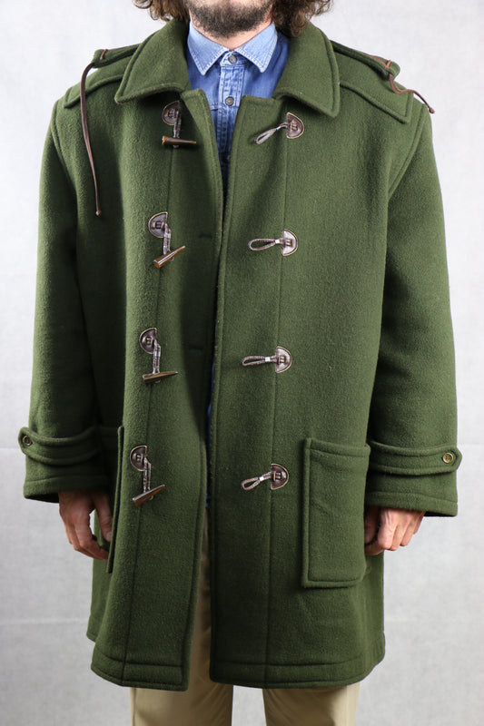 Mabro Montgomery Coat Olive Green - vintage clothing clochard92.com