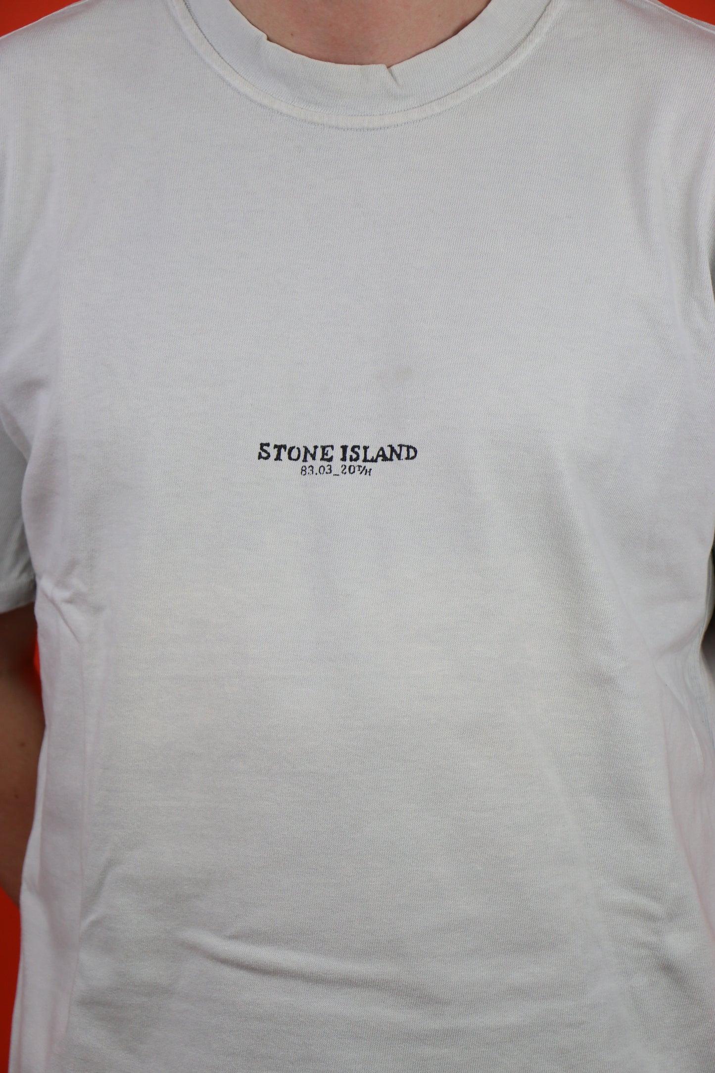 Stone Island White T-Shirt  - vintage clothing clochard92.com