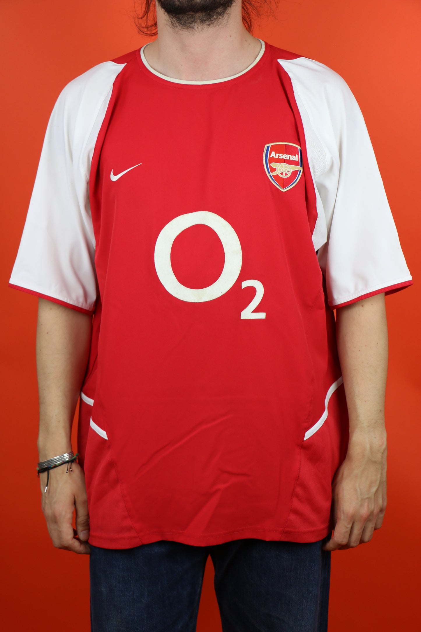 Arsenal Football Jersey 2002- vintage clothing clochard92.com