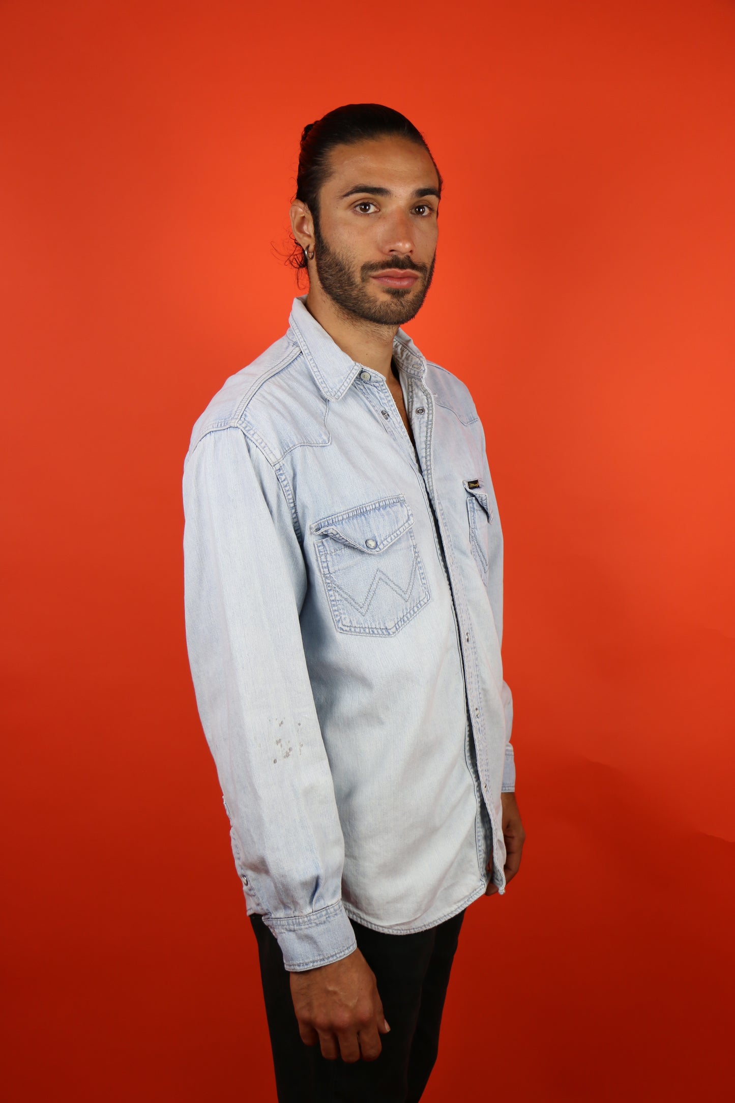 Wrangler Denim Shirt 'M' - vintage clothing clochard92.com