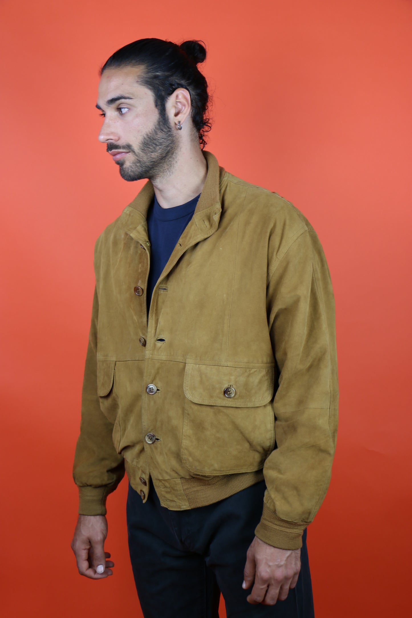 Suede Jacket Genuine Leather - vintage clothing clochard92.com