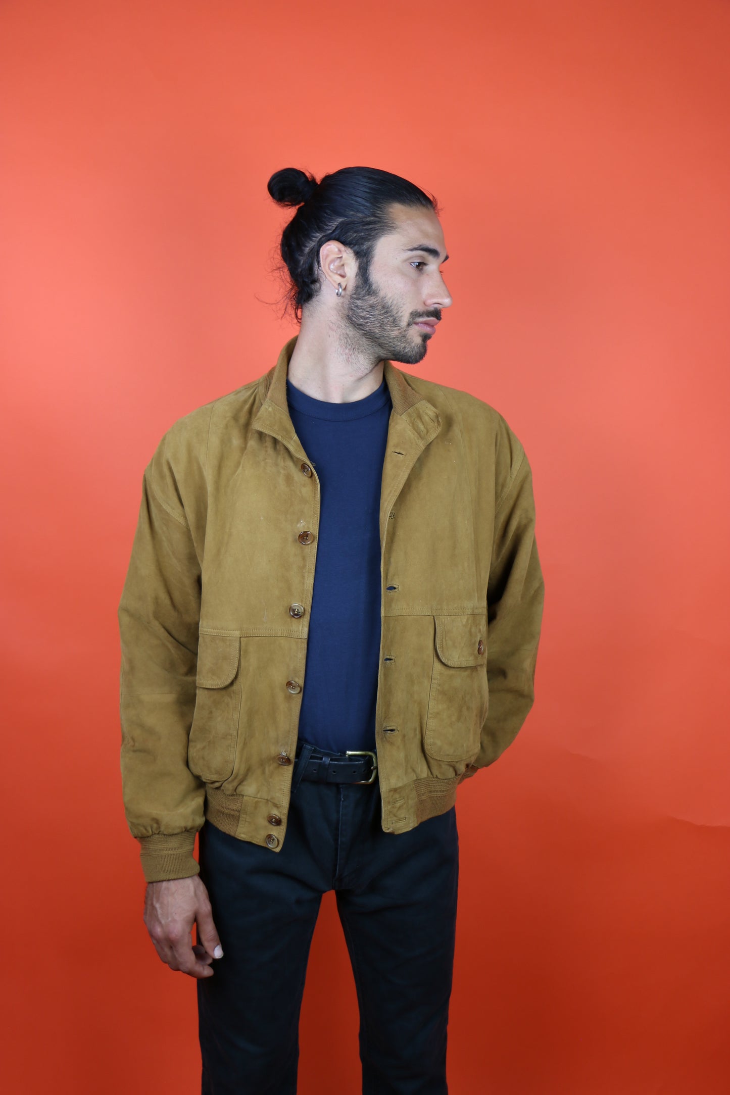 Suede Jacket Genuine Leather - vintage clothing clochard92.com