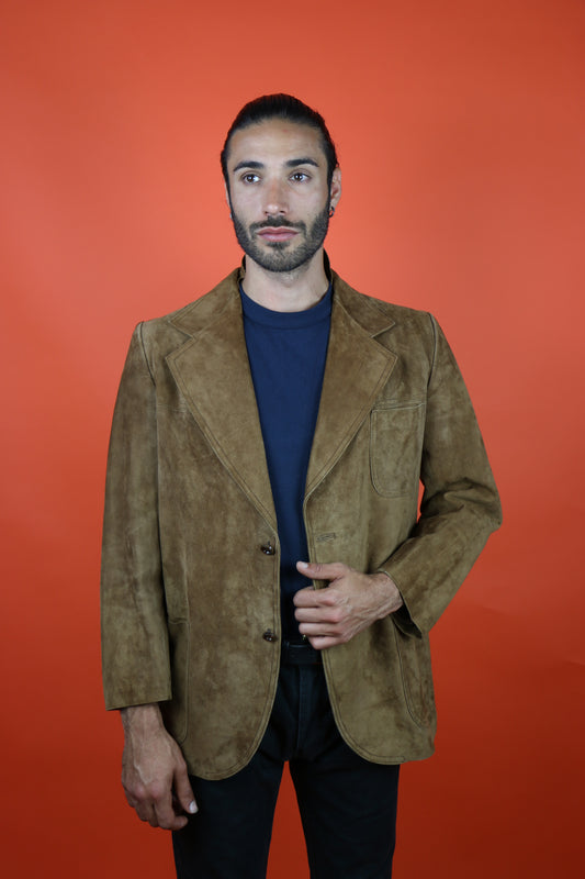Suede Blazer - vintage clothing clochard92.com