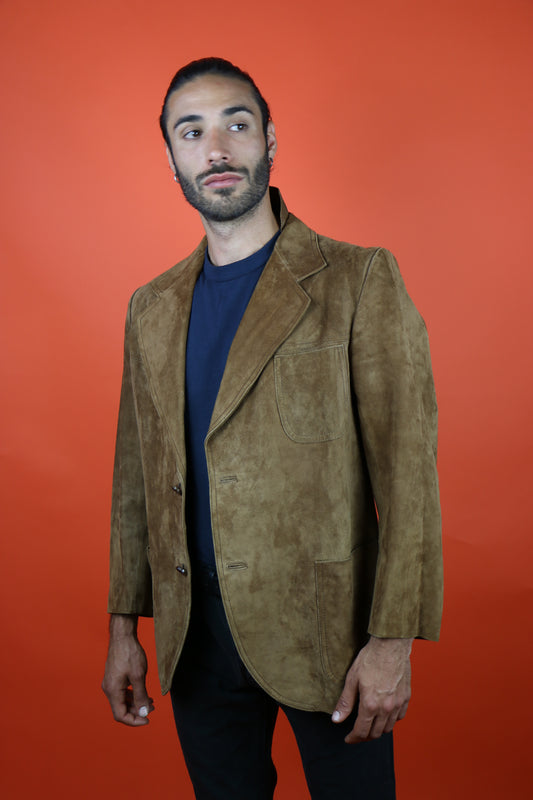 Suede Blazer - vintage clothing clochard92.com