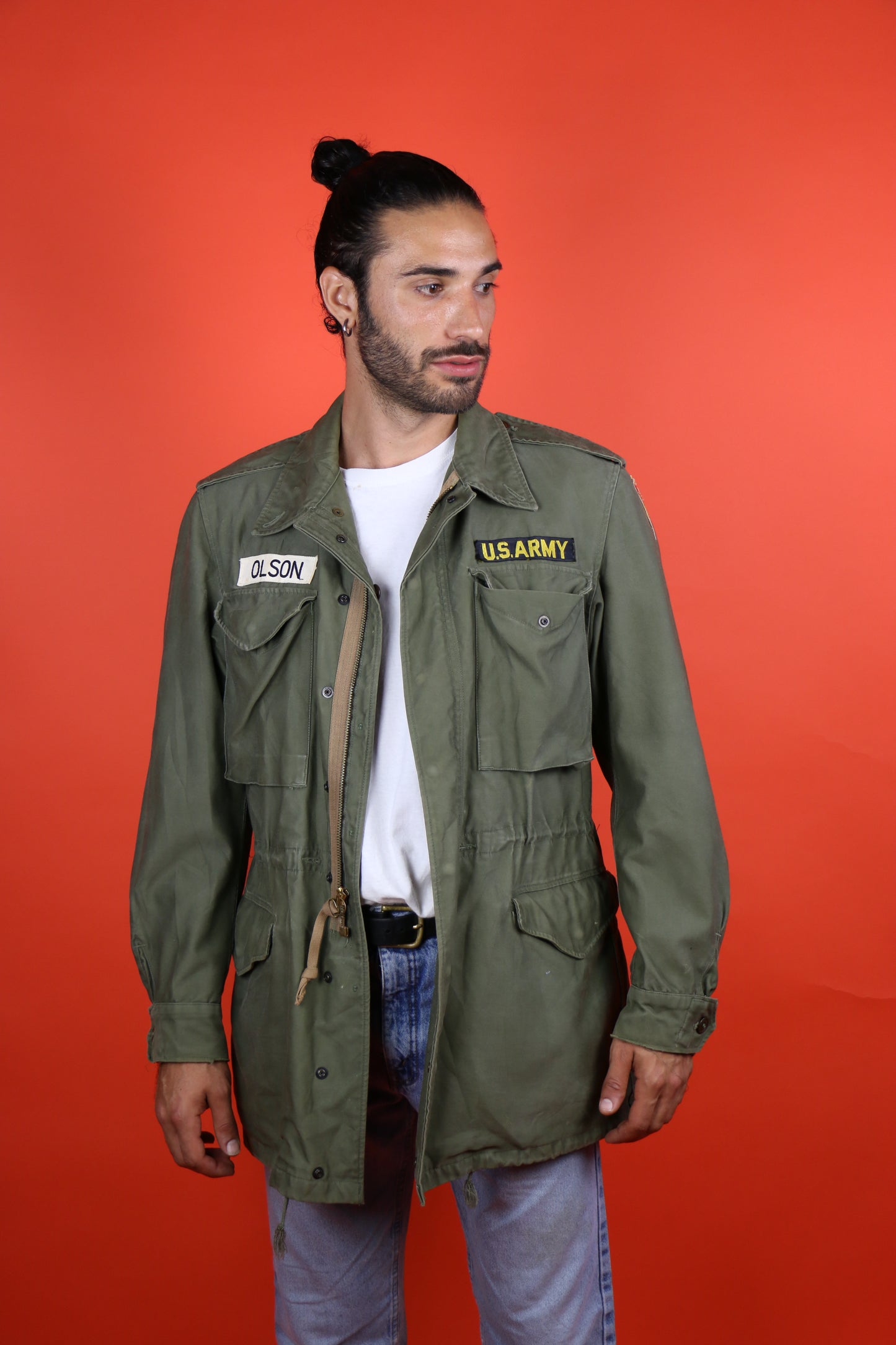 Field Jacket M-51 (Name Olson) - vintage clothing clochard92.com