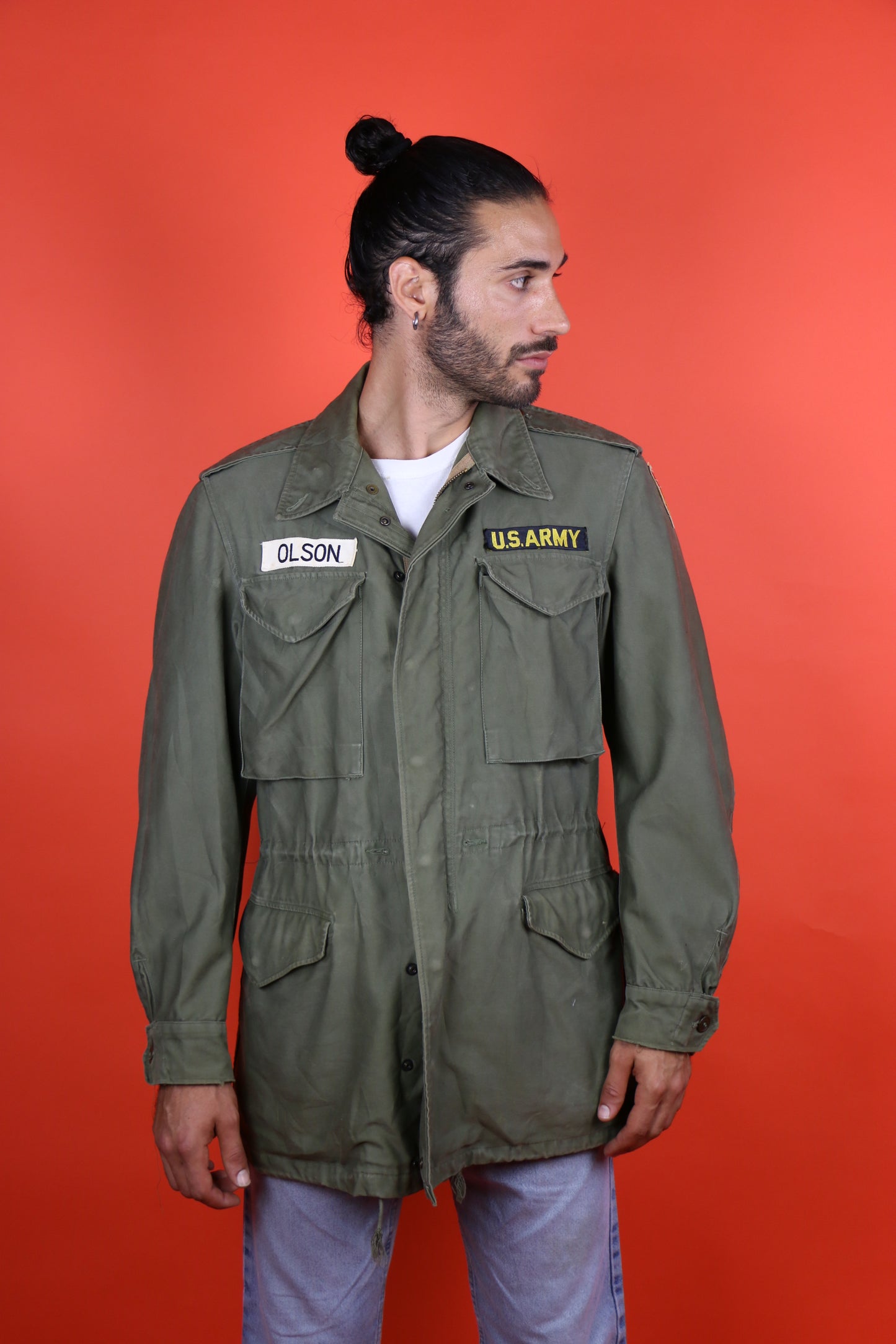Field Jacket M-51 (Name Olson) - vintage clothing clochard92.com