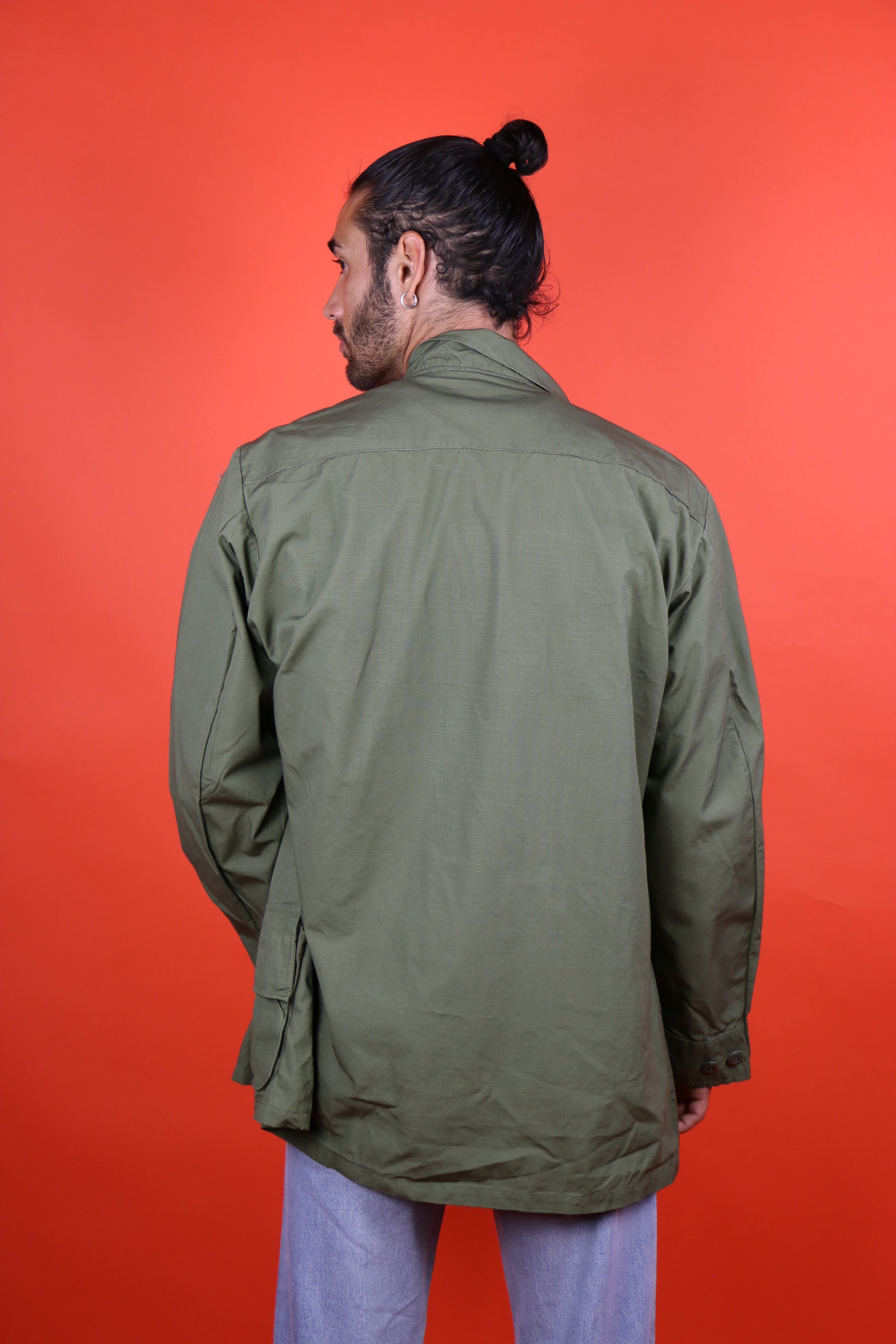 Jungle Jacket Tropical Size Large Long - vintage clothing clochard92.com