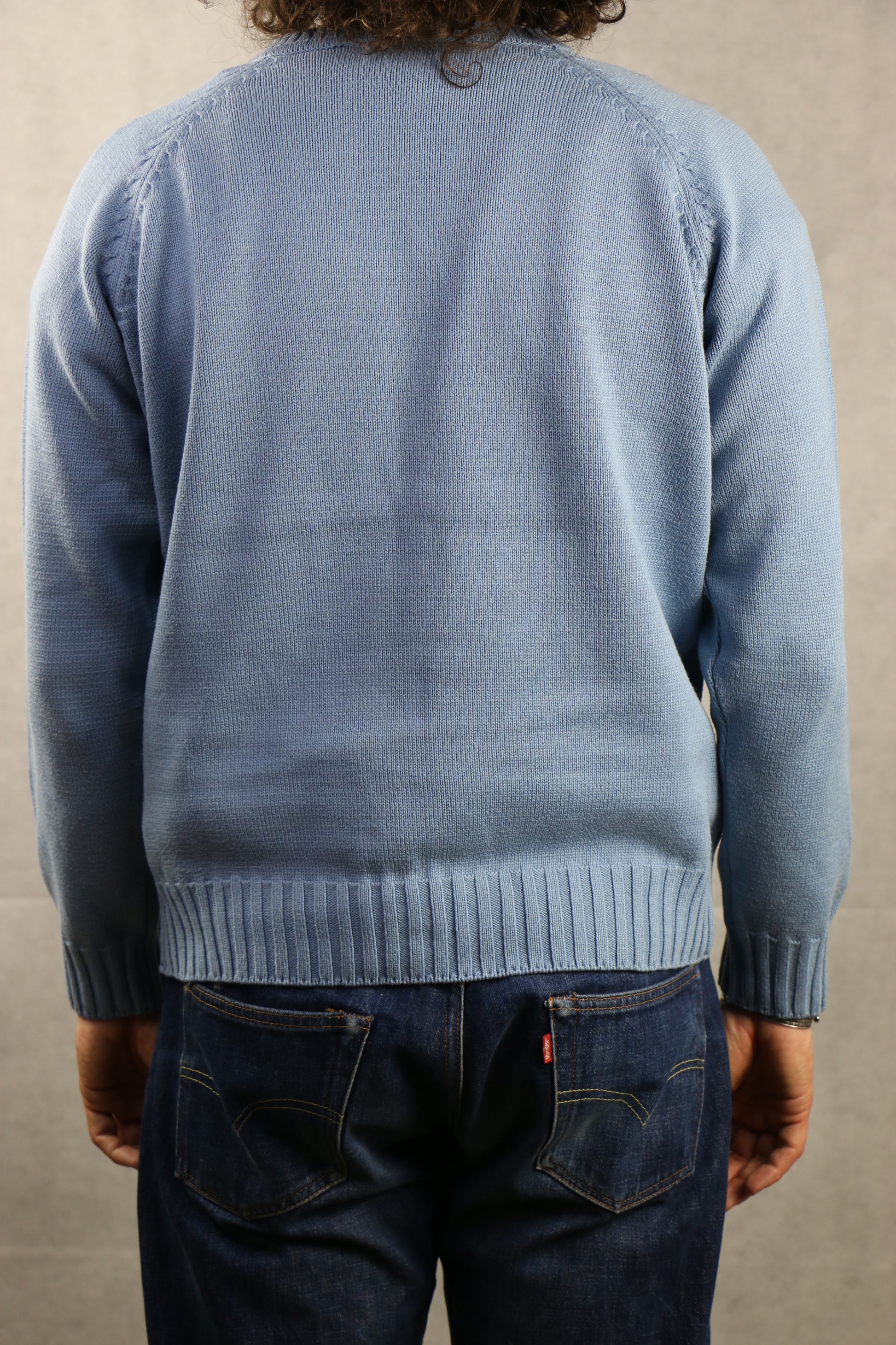 Ralph Lauren Sky Blue Sweater - vintage clothing clochard92.com