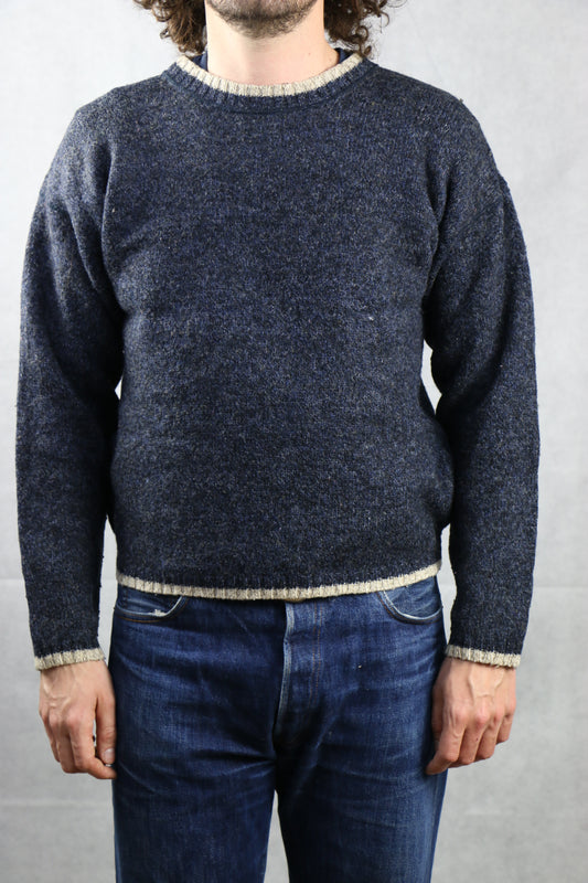 Woolrich Navy Sweater - vintage clothing clochard92.com