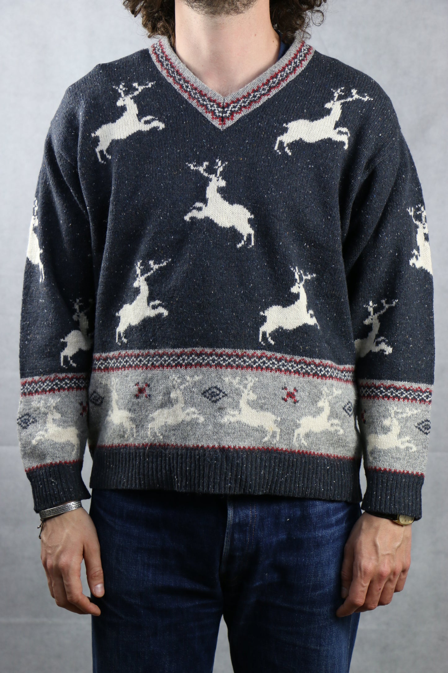 Woolrich Sweater With Reindeer - vintage clothing clochard92.com