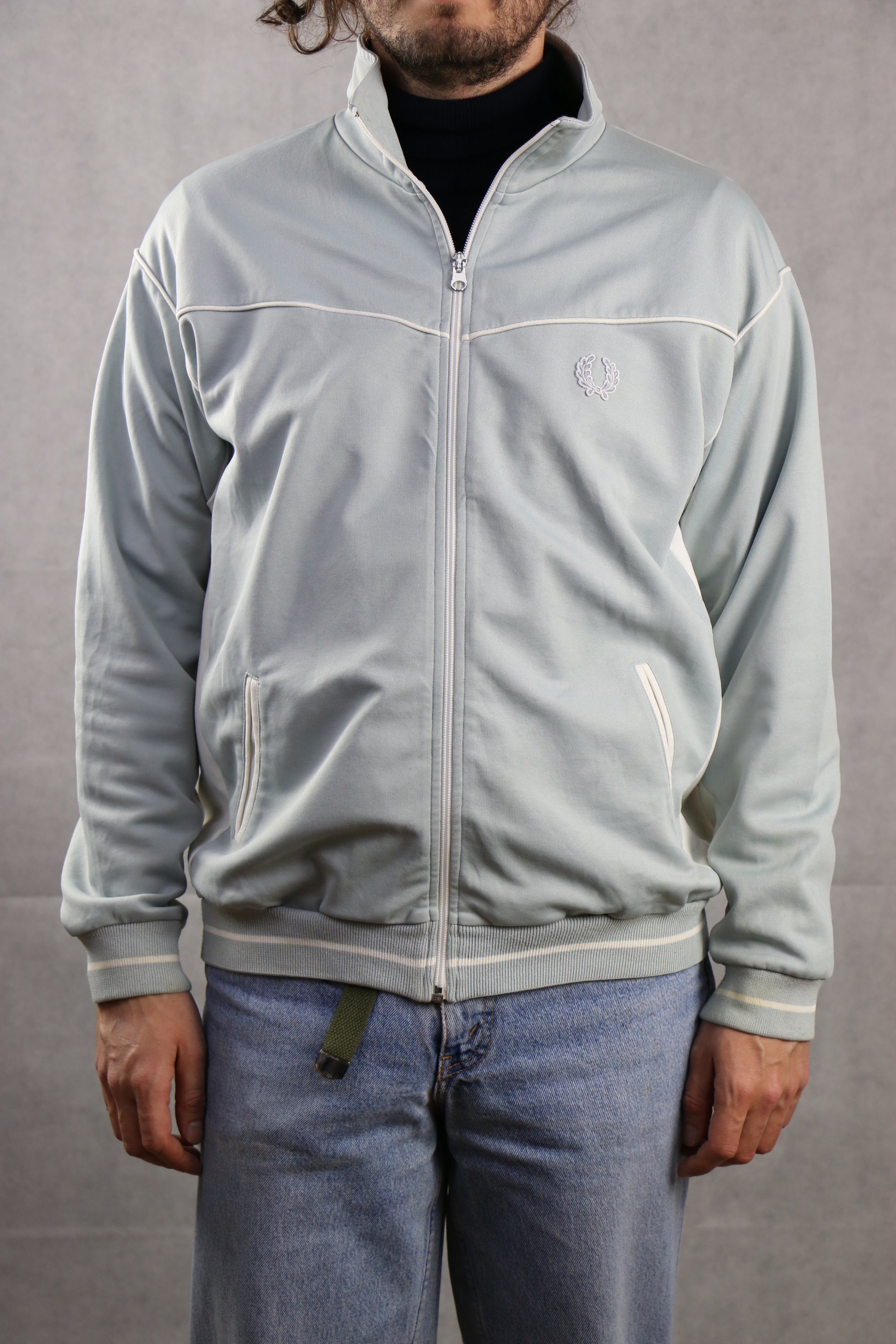 Fred Perry Grey Track jacket - vintage clothing clochard92.com
