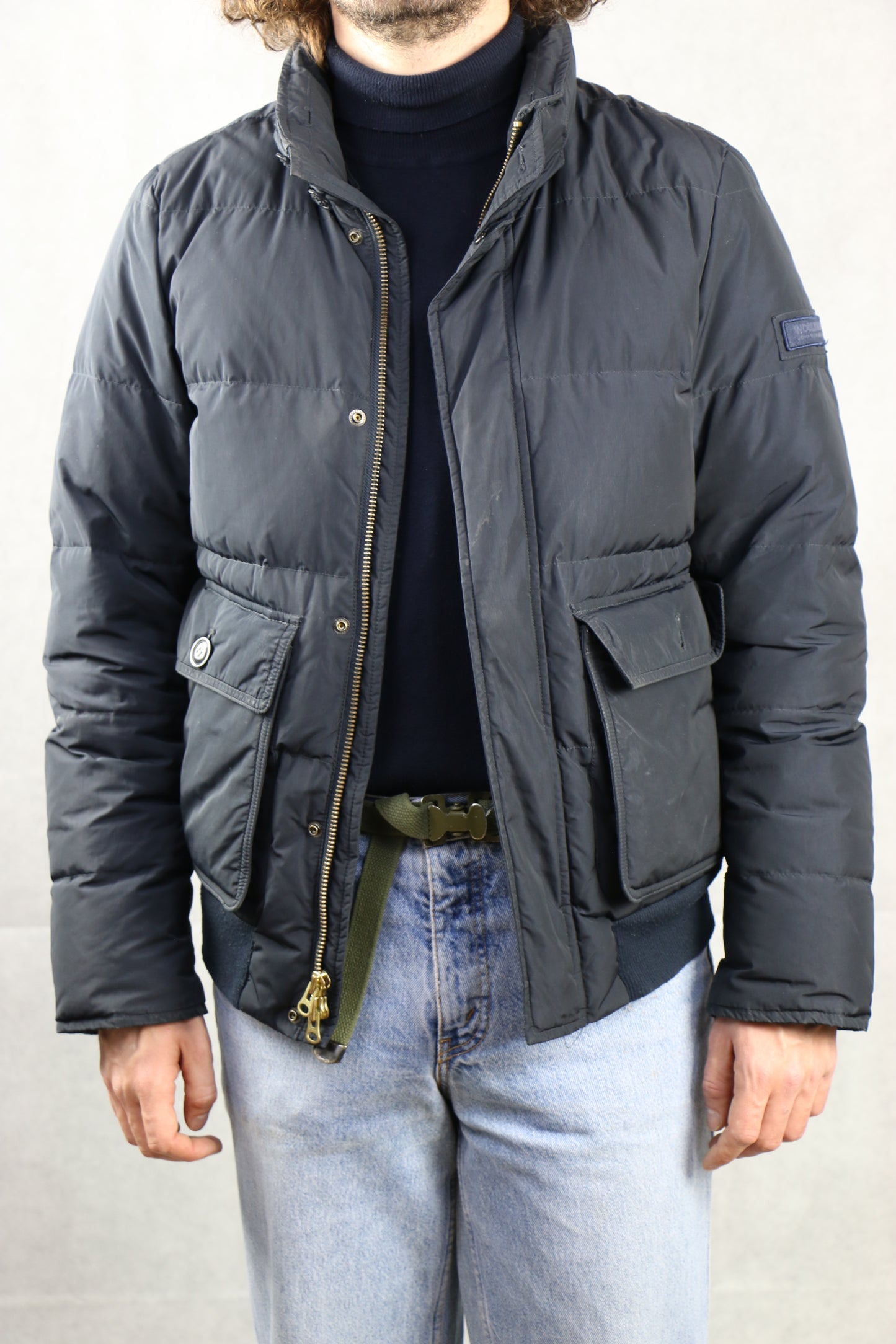 Woolrich Down Bomber  - vintage clothing clochard92.com