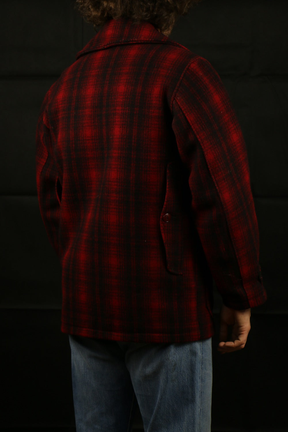 Abercrombie & Fitch Red-Black Plaid Hunting Jacket - vintage clothing clochard92.com