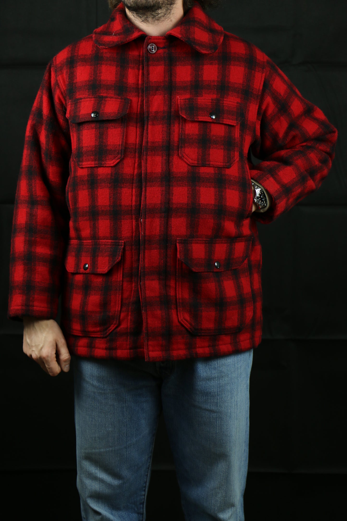 Woolrich buffalo plaid jacket late 60s, clochard92.com