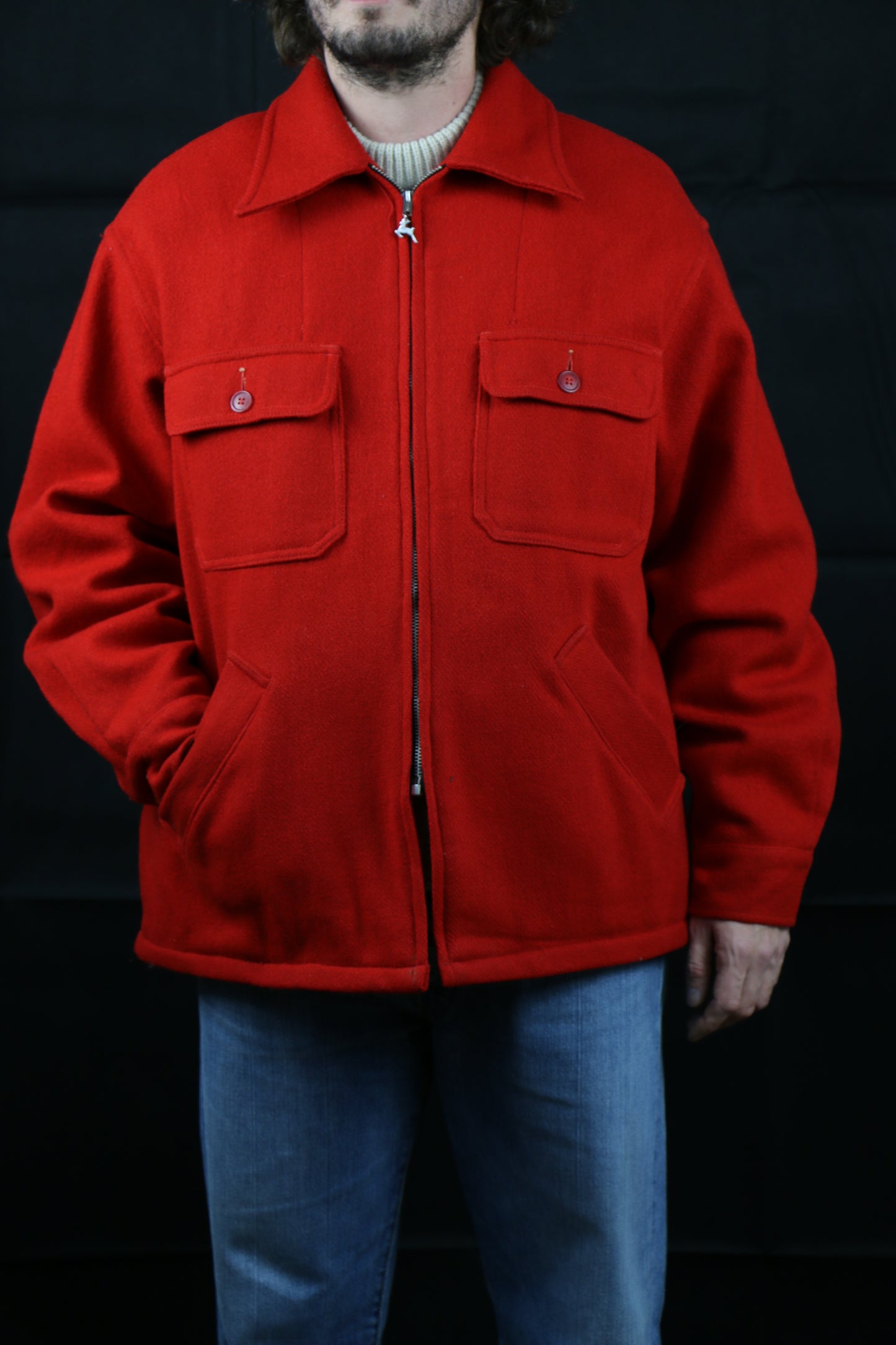 White Stag Mackinaw Wool 40s Zip Talon, clochard92.com