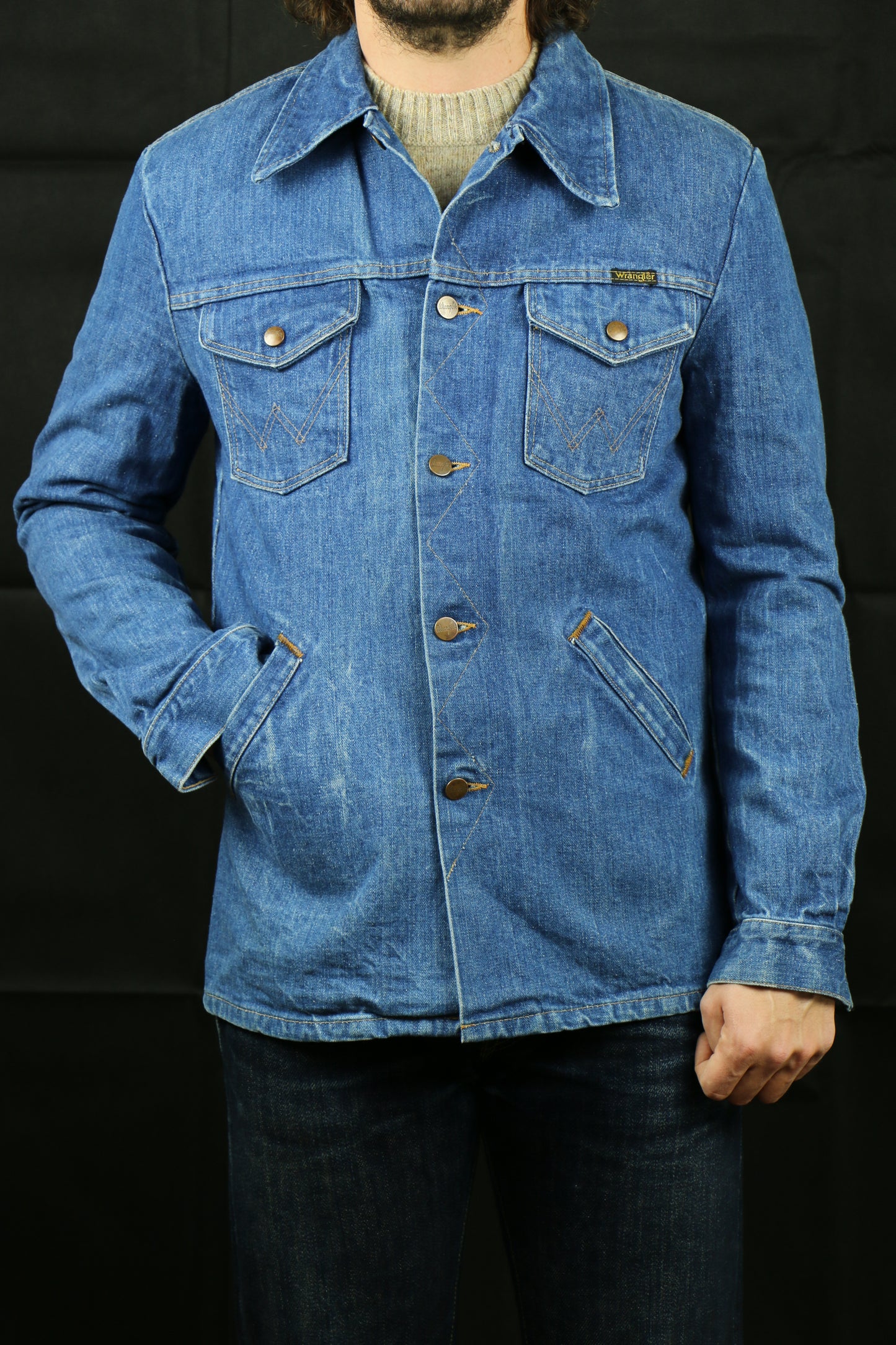 Wrangler Work Denim Jacket, clochard92.com