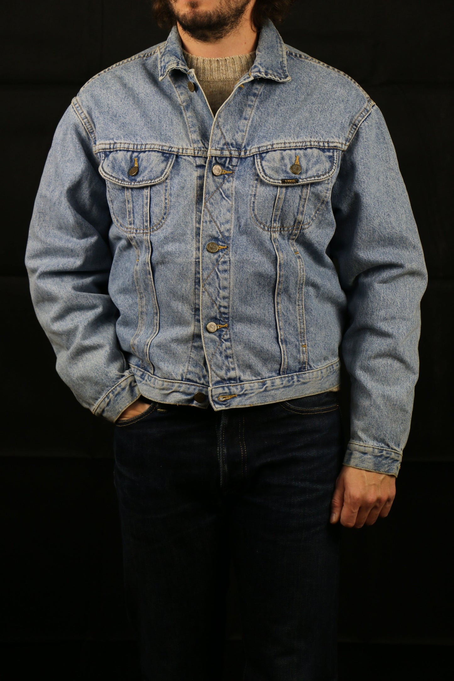 Lee Rider Sanforized Denim Jacket, clochard92.com