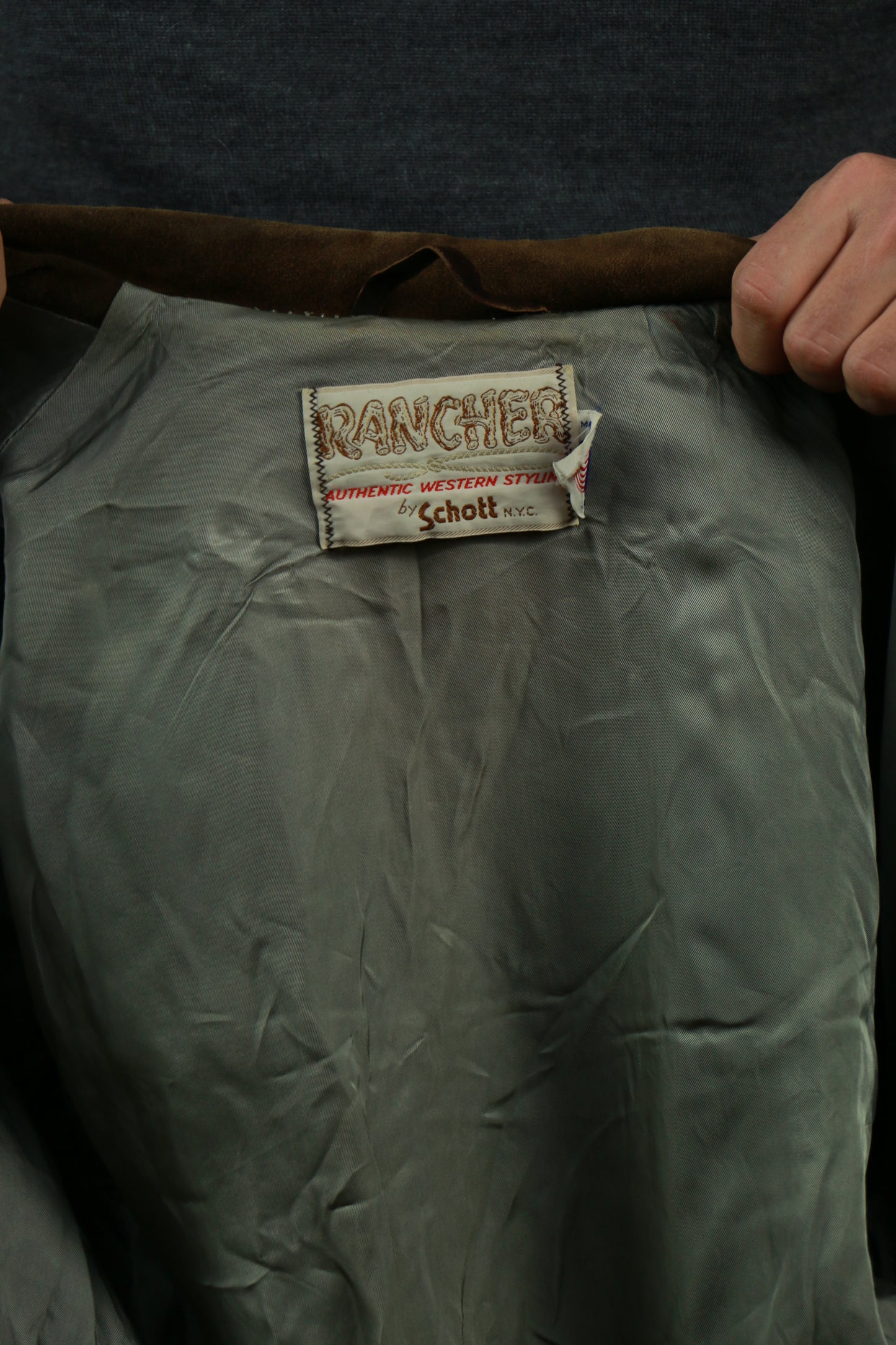 Schott Autentic Western Suede Jacket, clochard92.com