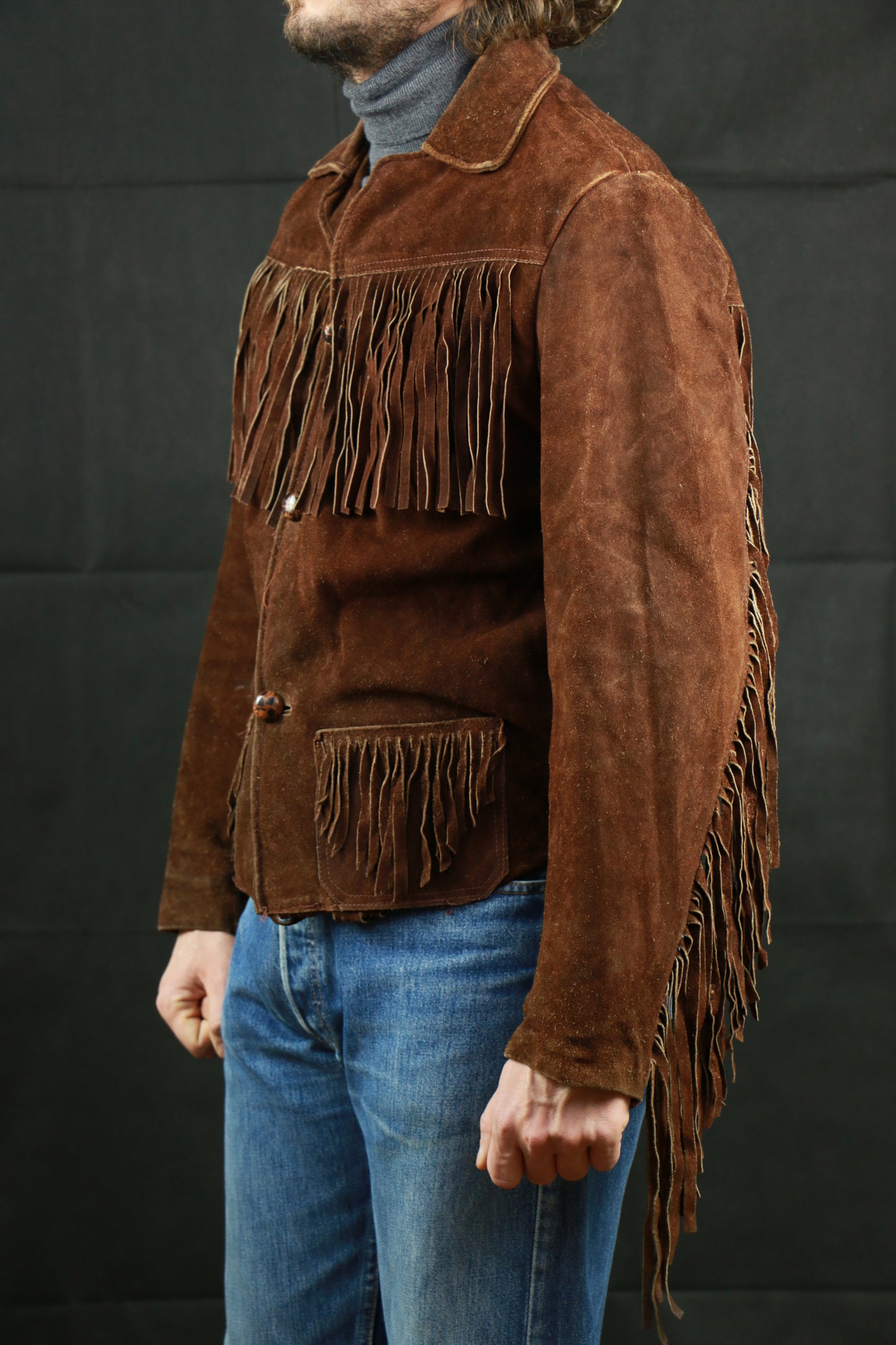 Fringe Suede Leather Jacket, clochard92.com