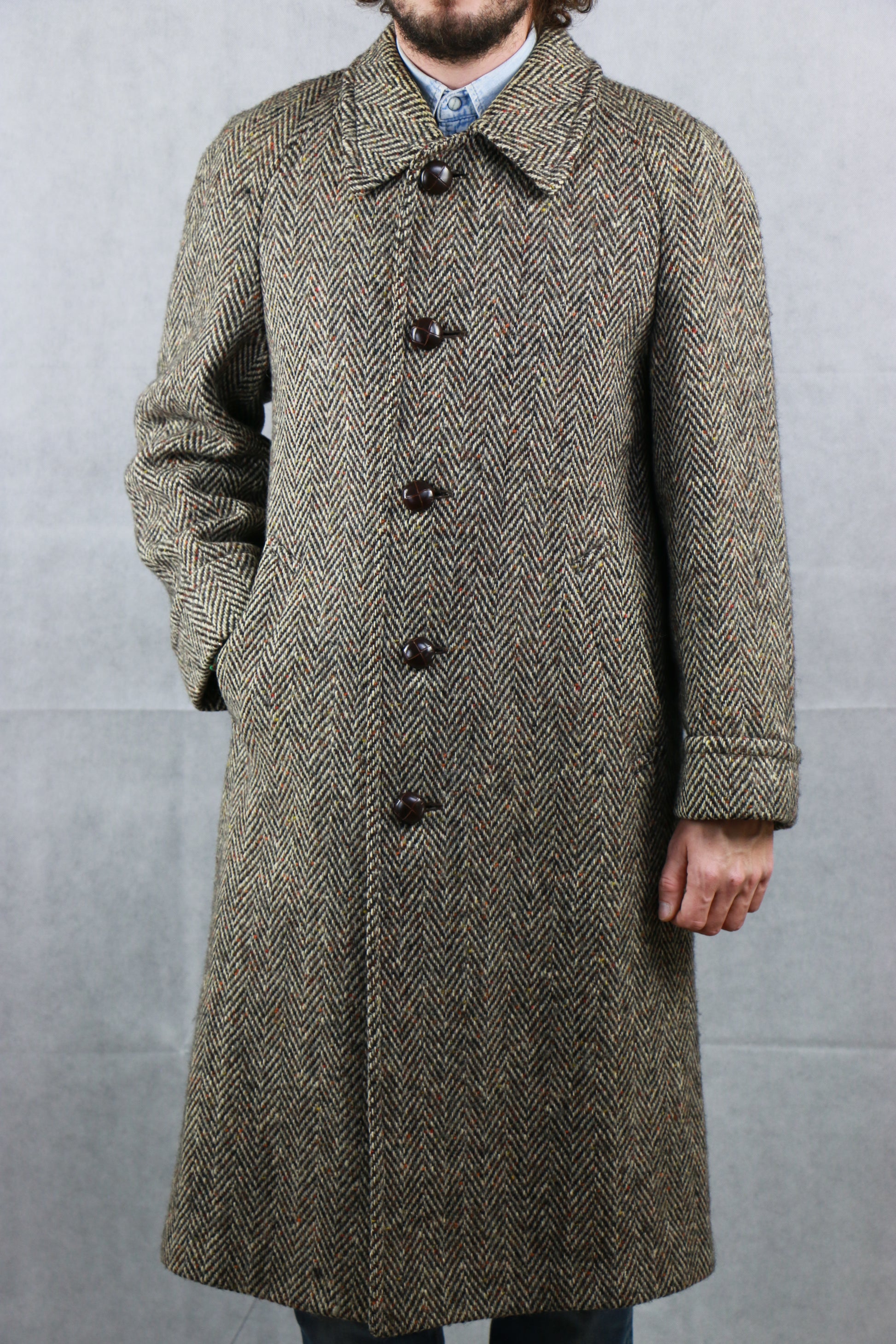 Aquascutum Irish Tweed coat - vintage clothing clochard92.com