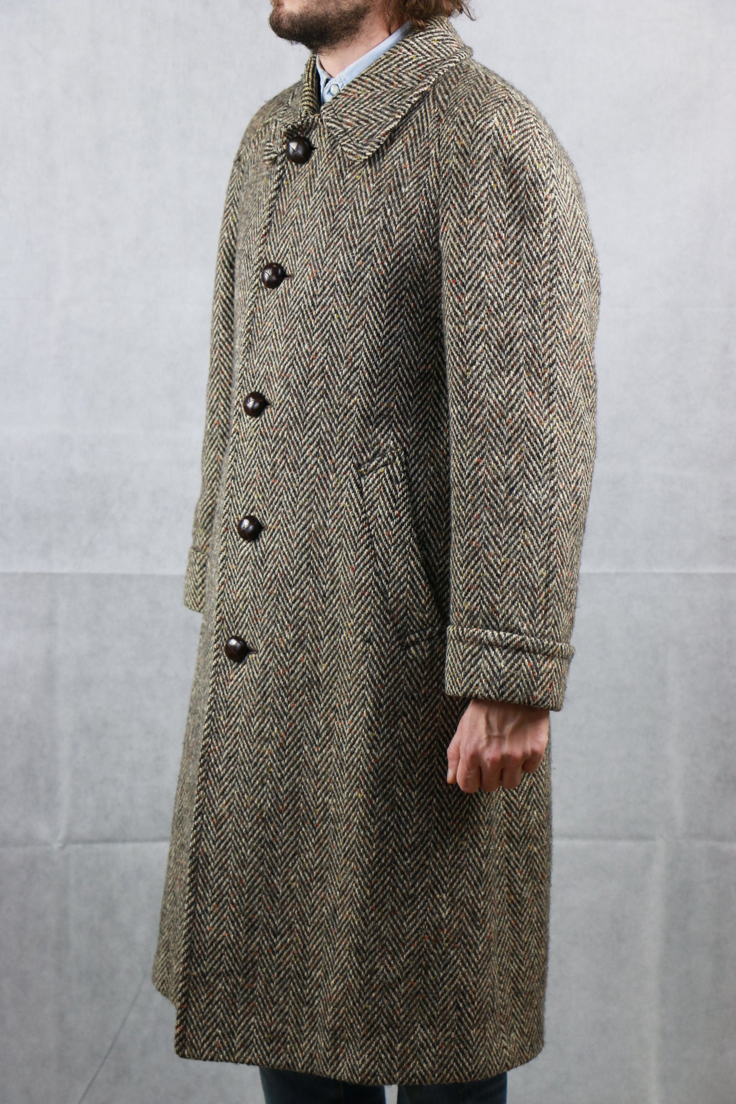 Aquascutum Irish Tweed coat - vintage clothing clochard92.com