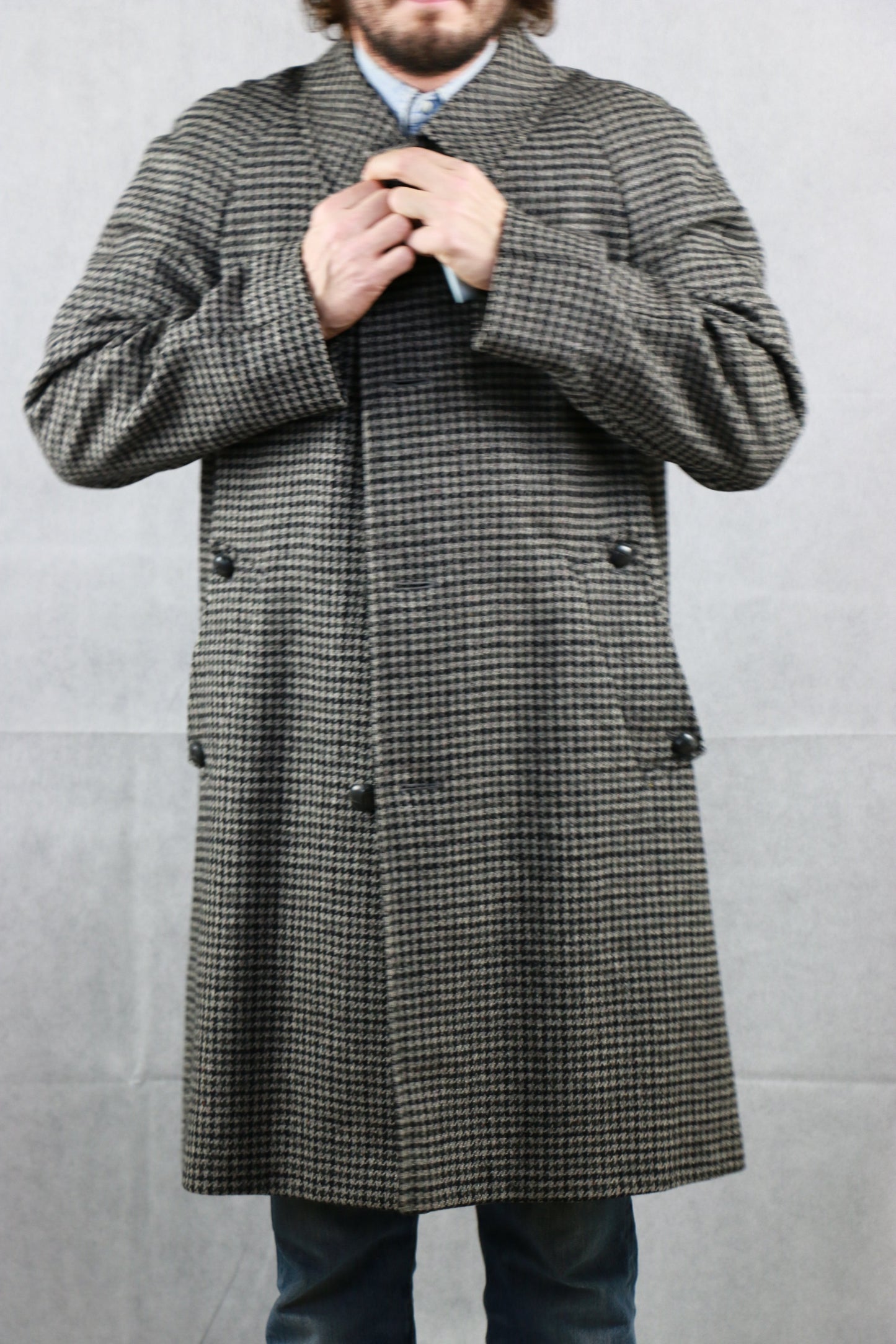 Aquascutum Checkered Tweed Coat - clothing vintage clochard92.com
